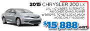 2015 Chrysler 200 LX in Toronto